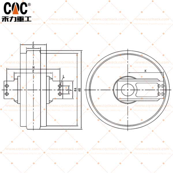 LIUGONG Track Idler Wheel Assembly