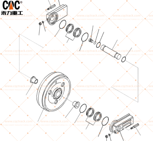 PC800 Track Idler Drawing image