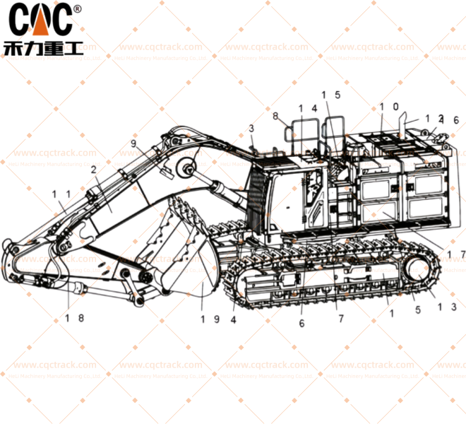 XE800D excavator Spare Parts
