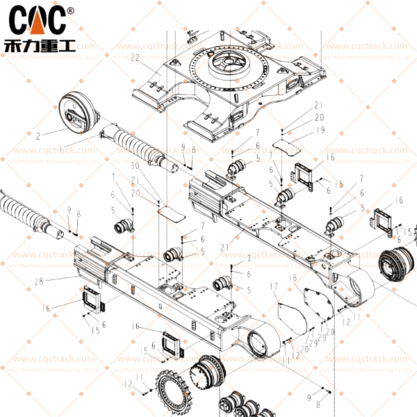 ZE700-ZE750 Undercarriage parts
