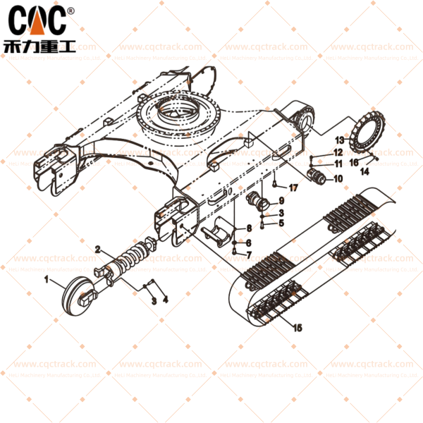 Zoomlion ZE370-ZE360 Undercarriage