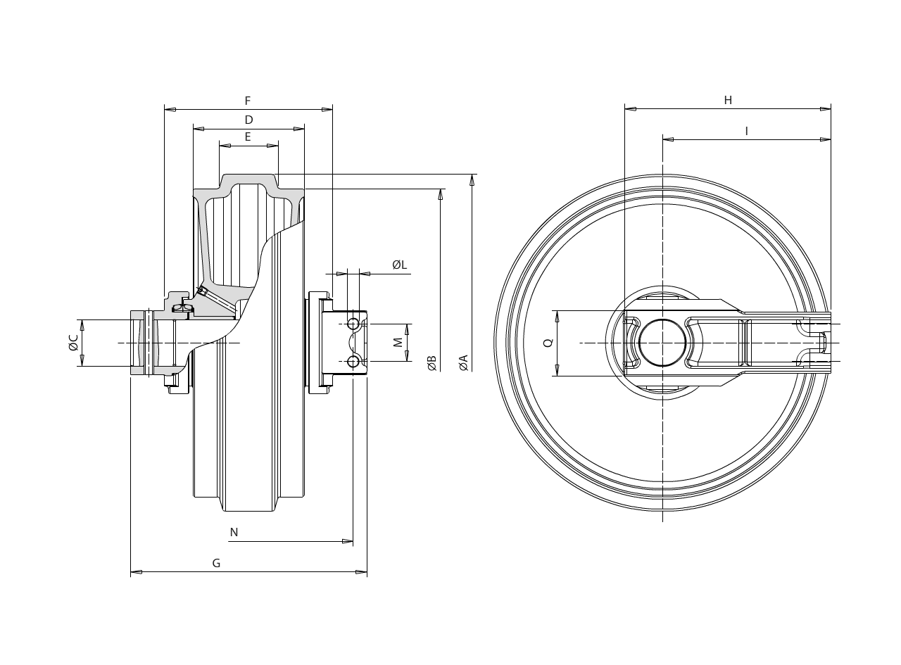 PC800-6 IDLER